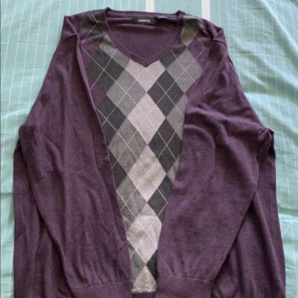Men’s argyle sweater